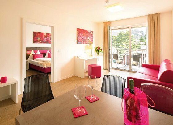 City Hotel Merano - Wohnbeispiel Suite Lifestyle (Zimmercodierung WB1)