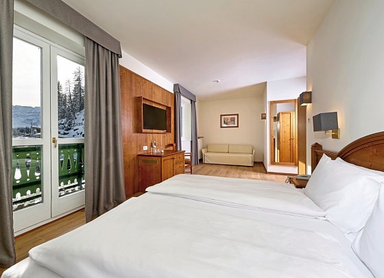 Grand Hotel Misurina - Wohnbeispiel Doppelzimmer Superior (Zimmercodierungen DS1 & DS2)