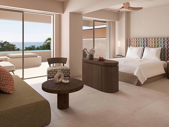 Avali, Mar-Bella Collection - Panorama Junior Suite Private Pool Sea View (Zimmercodierung J1R)