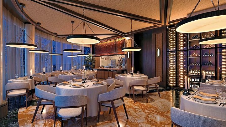 Conrad Corfu - Modellzeichnung À-la-carte-Restaurant