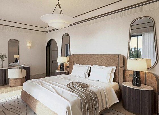 Conrad Corfu - Modellbild Wohnbeispiel 1 Schlafzimmer Villa Privatpool Meerseite (Zimmercodierung V1R)