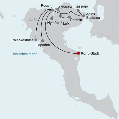 Korfus Highlights erwandern