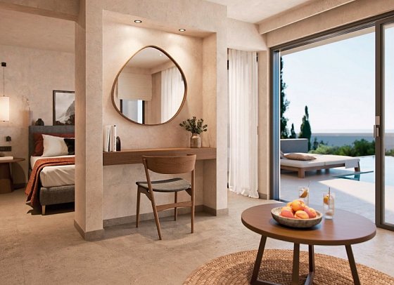 Ella Álkyna - Wohnbeispiel Open Plan Suite Gemeinschaftspool Meerblick (Zimmercodierung WB2)