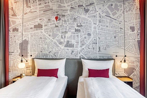 IntercityHotel Dortmund - Wohnbeispiel Doppelzimmer Business (Zimmercodierungen DB1 & DC1)