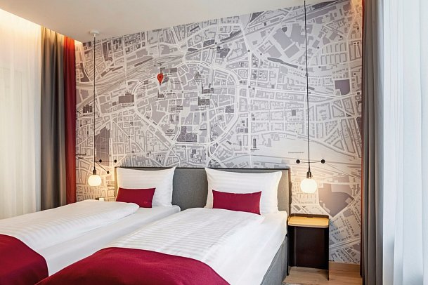 IntercityHotel Dortmund - Wohnbeispiel Doppelzimmer Business (Zimmercodierungen DB1 & DC1)