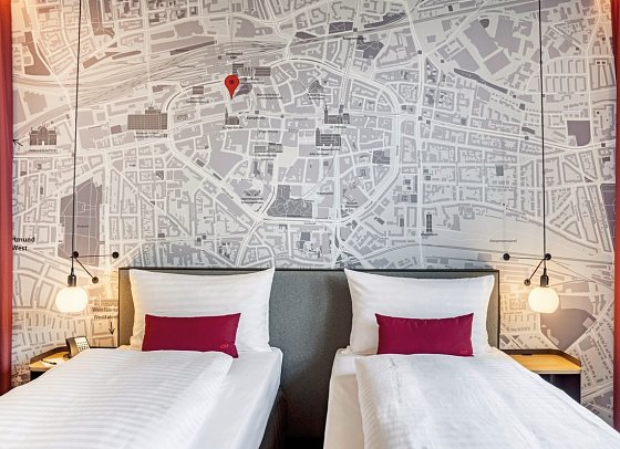 IntercityHotel Dortmund - Wohnbeispiel Doppelzimmer Business (Zimmercodierungen DB1 & DC1)