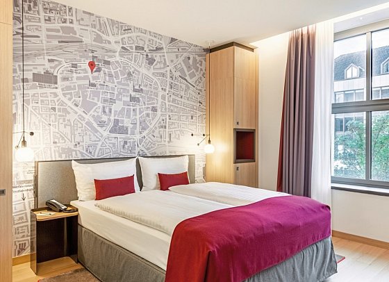 IntercityHotel Dortmund - Wohnbeispiel Doppelzimmer Business (Zimmercodierungen DB1 & DC1)