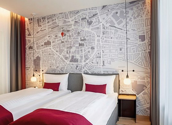 IntercityHotel Dortmund - Wohnbeispiel Doppelzimmer Business (Zimmercodierungen DB1 & DC1)