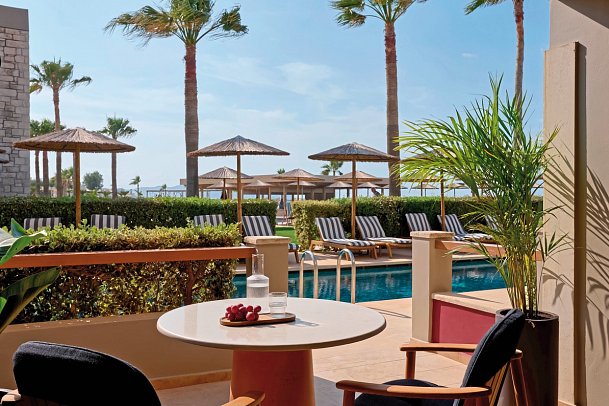 Atlantica Kalliston Resort - Wohnbeispiel Juniorsuite Swim-Up (Zimmercodierung JBQ)