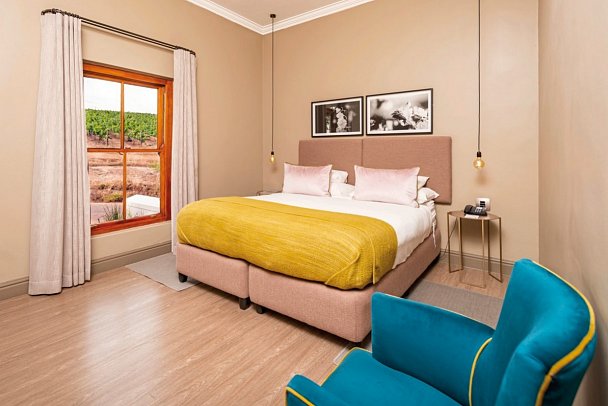 De Zalze Lodge - Wohnbeispiel Vineyard Standard Room (Zimmercodierung DB1)