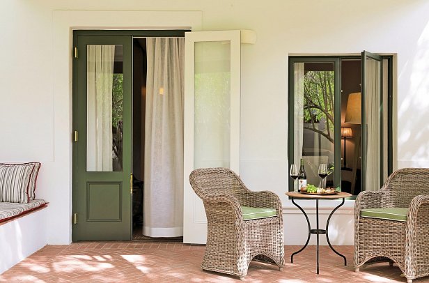 Spier Hotel - Beispiel Terrasse (Zimmercodierung UUG)