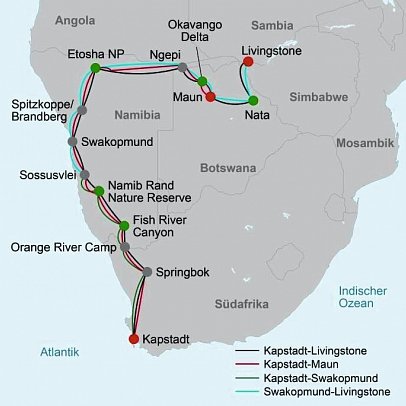 Drifters - Southern Africa Explorer Kapstadt - Maun