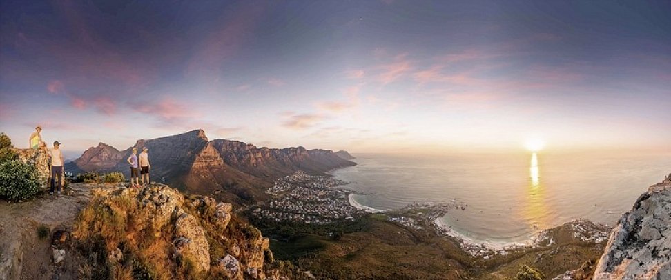 Erlebnis Gartenroute, Karoo & Addo - Blick vom Lions Head auf die Tafelbucht
