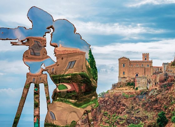 Autotour Auf den Spuren des Paten - Skulptur in Savoca