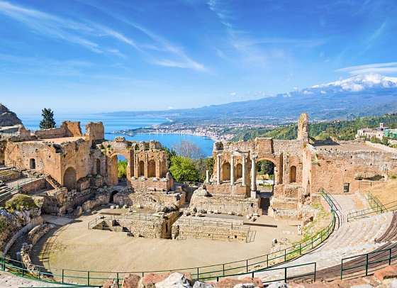 Tempel, reizvolle Landschaften und der Ätna (Standard-Variante) - Antikes Theater Taormina