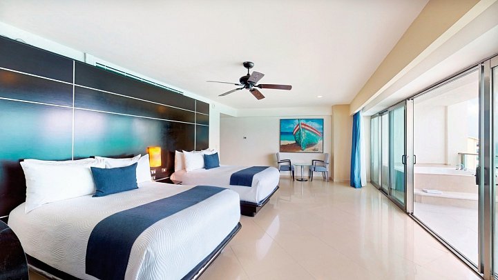 Seadust Cancun Family Resort - Wohnbeispiel Oceanfront Suite Double (Zimmercodierung WBO)