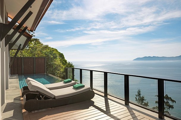 Banyan Tree Lang Co - Wohnbeispiel 1 BR Seaview Hill Pool Villa (Zimmercodierung V1M)