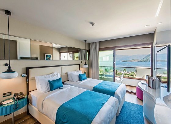 Elite World Marmaris - Wohnbeispiel Doppelzimmer Deluxe Meerblick (Zimmercodierung DDM)