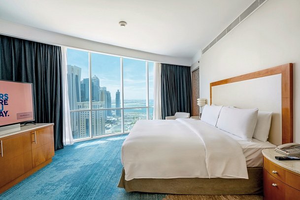 Hilton Doha - Wohnbeispiel Premium Sea View (Zimmercodierung UMM)