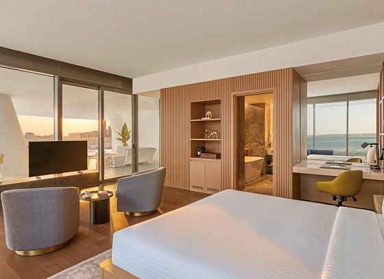 Rixos Premium Qetaifan Island North - Wohnbeispiel Juniorsuite Sea View (Zimmercodierung J9M)