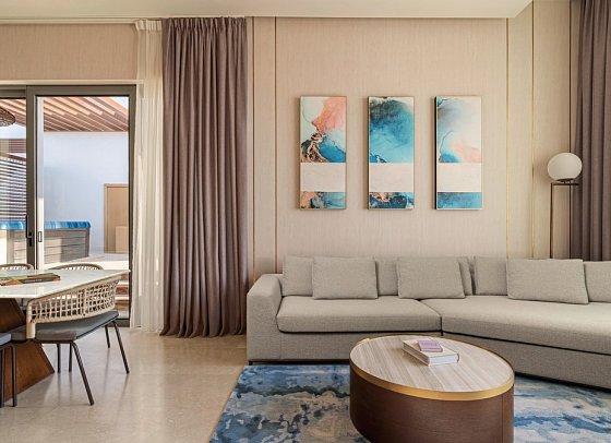 Rixos Premium Qetaifan Island North - Wohnbeispiel Two Bedroom Waterfront Chalet (Zimmercodierung VSM)