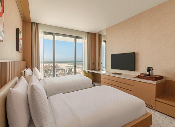 Rixos Premium Qetaifan Island North - Wohnbeispiel Deluxe Room Sea Water Park View (Zimmercodierung DDL)