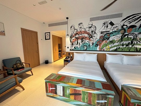 Fuwairit Kite Beach, Tapestry Collection by Hilton - Wohnbeispiel Twin Kite Beach Room Sea View (Zimmercodierung UG2)