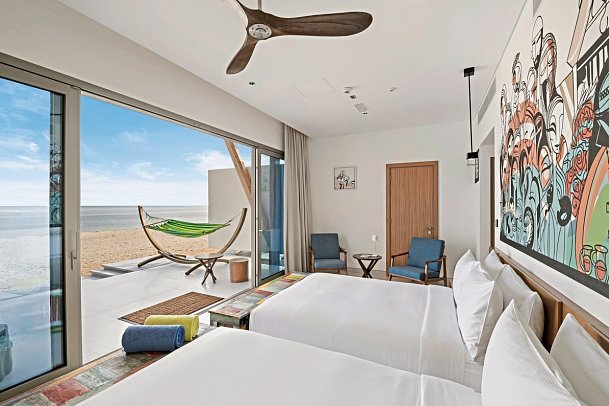Fuwairit Kite Beach, Tapestry Collection by Hilton - Wohnbeispiel Twin Kite Beach Room Sea View (Zimmercodierung UG2)