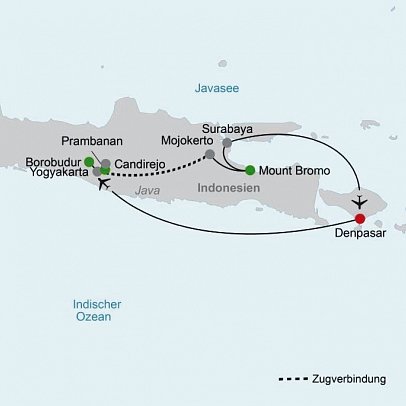 Klassische Höhepunkte Javas (Gruppenreise, ab/bis Südbali)