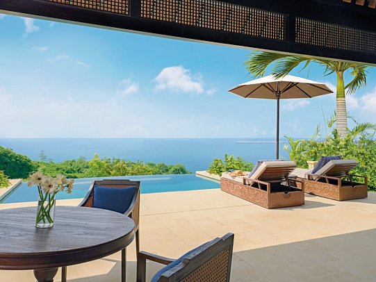 Raffles Bali - Wohnbeispiel Hill Top Panoramic Pool Villa (Zimmercodierung VX2)