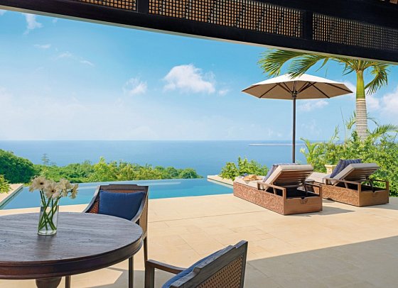 Raffles Bali - Wohnbeispiel Hill Top Panoramic Pool Villa (Zimmercodierung VX2)
