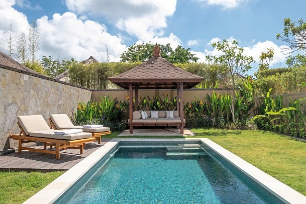 REVIVO Wellness Resort Nusa Dua Bali - Beispiel Außenbereich Private Pool 1 Bedroom Villa (Zimmercodierung V1R)