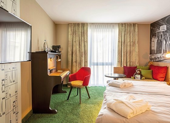 mightyTwice Hotel Dresden - Wohnbeispiel Doppelzimmer MIGHTY (Zimmercodierungen DB1 & DB2)