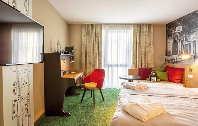 mightyTwice Hotel Dresden - Wohnbeispiel Doppelzimmer MIGHTY (Zimmercodierungen DB1 & DB2)