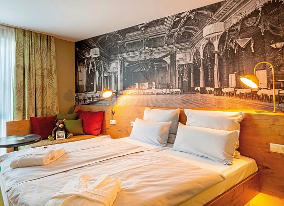 mightyTwice Hotel Dresden - Wohnbeispiel Doppelzimmer MIGHTY (Zimmercodierungen DB1 & DB2)