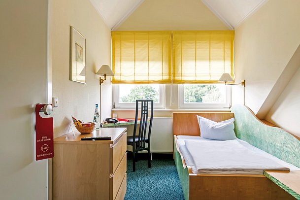 Andante Hotel Dresden - Wohnbeispiel Einzelzimmer Standard (Zimmercodierung EB1)