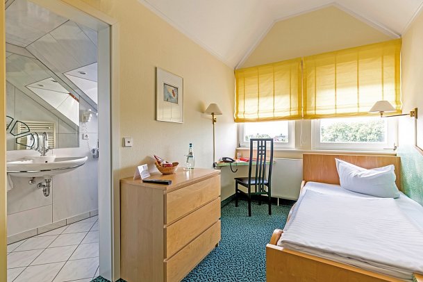 Andante Hotel Dresden - Wohnbeispiel Einzelzimmer Standard (Zimmercodierung EB1)