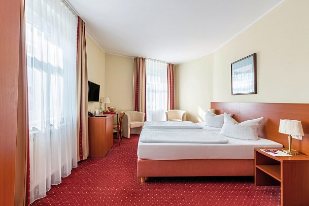 Andante Hotel Dresden - Wohnbeispiel Standard Doppelzimmer (Zimmercodierungen DB1 & DP3)