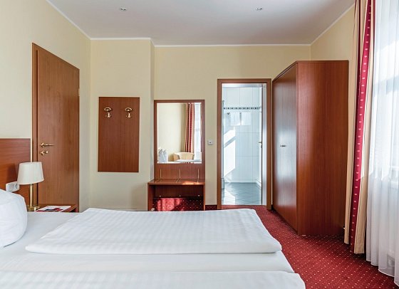 Andante Hotel Dresden - Wohnbeispiel Standard Doppelzimmer (Zimmercodierungen DB1 & DP3)
