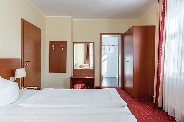 Andante Hotel Dresden - Wohnbeispiel Standard Doppelzimmer (Zimmercodierungen DB1 & DP3)