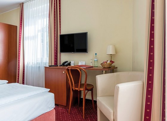 Andante Hotel Dresden - Wohnbeispiel Standard Doppelzimmer (Zimmercodierungen DB1 & DP3)