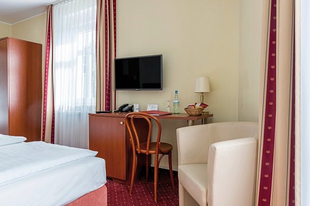 Andante Hotel Dresden - Wohnbeispiel Standard Doppelzimmer (Zimmercodierungen DB1 & DP3)