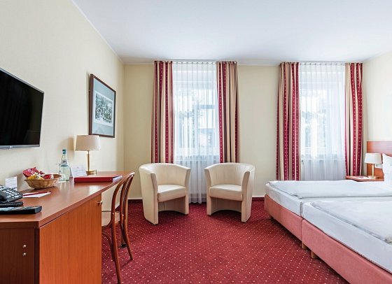 Andante Hotel Dresden - Wohnbeispiel Standard Doppelzimmer (Zimmercodierungen DB1 & DP3)