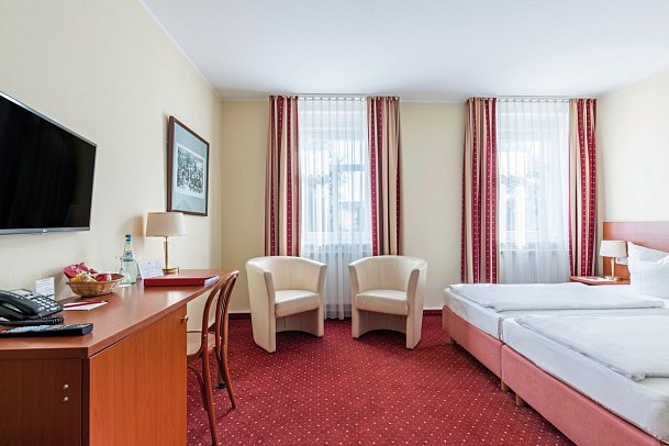 Andante Hotel Dresden - Wohnbeispiel Standard Doppelzimmer (Zimmercodierungen DB1 & DP3)