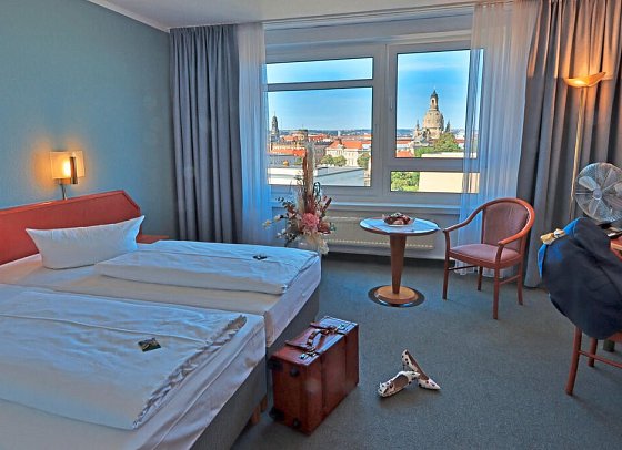 Hotel am Terrassenufer - Wohnbeispiel Doppelzimmer Standard (Zimmercodierung DG1)