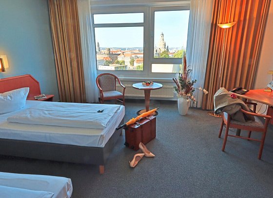 Hotel am Terrassenufer - Wohnbeispiel Doppelzimmer Komfort (Zimmercodierung DF1)