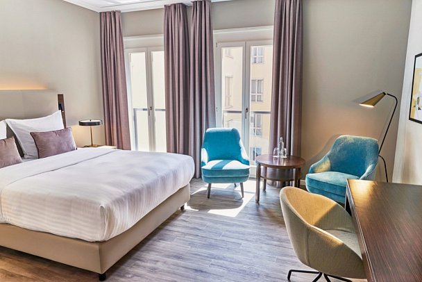 Steigenberger Hotel de Saxe - Wohnbeispiel Doppelzimmer Superior (Zimmercodierungen DS1 & DC1)