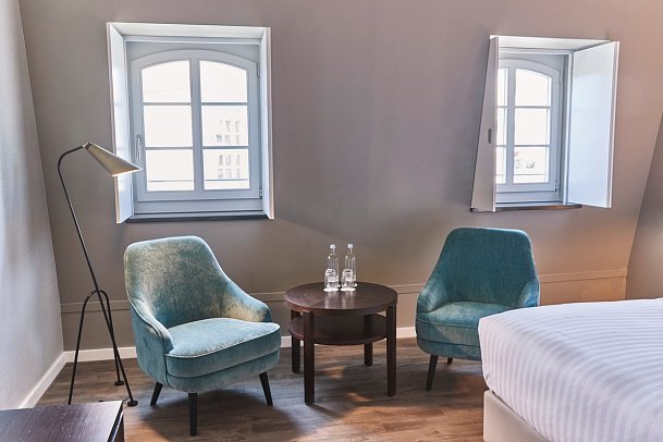 Steigenberger Hotel de Saxe - Wohnbeispiel Doppelzimmer Premium (Zimmercodierung DM1)