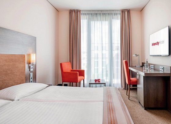 IntercityHotel Dresden - Wohnbeispiel Doppelzimmer Standard (Zimmercodierungen DG1 & DC1)