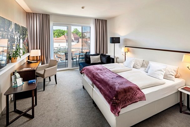 Hotel König Albert - Wohnbeispiel Doppelzimmer Deluxe (Zimmercodierung DD1)